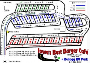 RV and tent camping near I80 in Iowa near Newton and Grinnell and the Iowa Speedway.